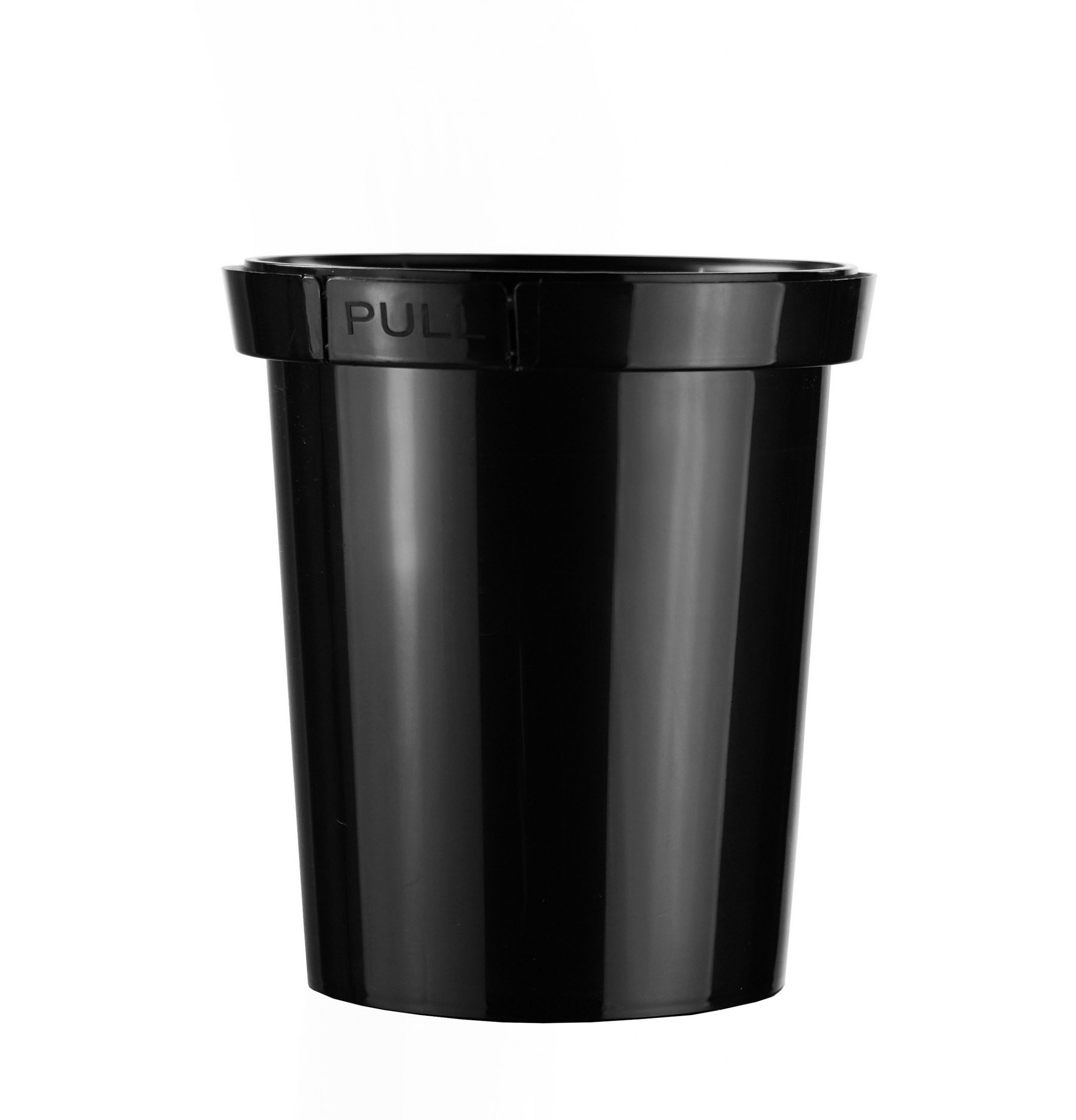 1kg black plastic tub